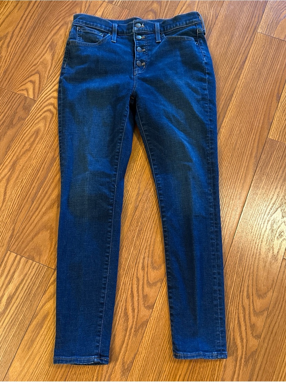 J Crew women’s Dark Blue High-Rise Skinny Jeans size 29